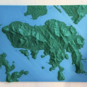 3D打印香港島地形