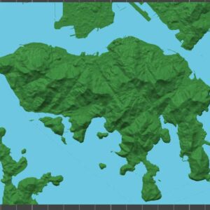 3D打印香港島地形